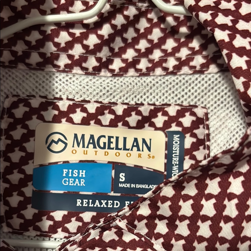 A&M Texas Patterned Button-Up Shirt - Picture 2 of 3